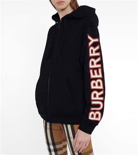 burberry zipped hoodie|heavy weight hoodie Burberry.